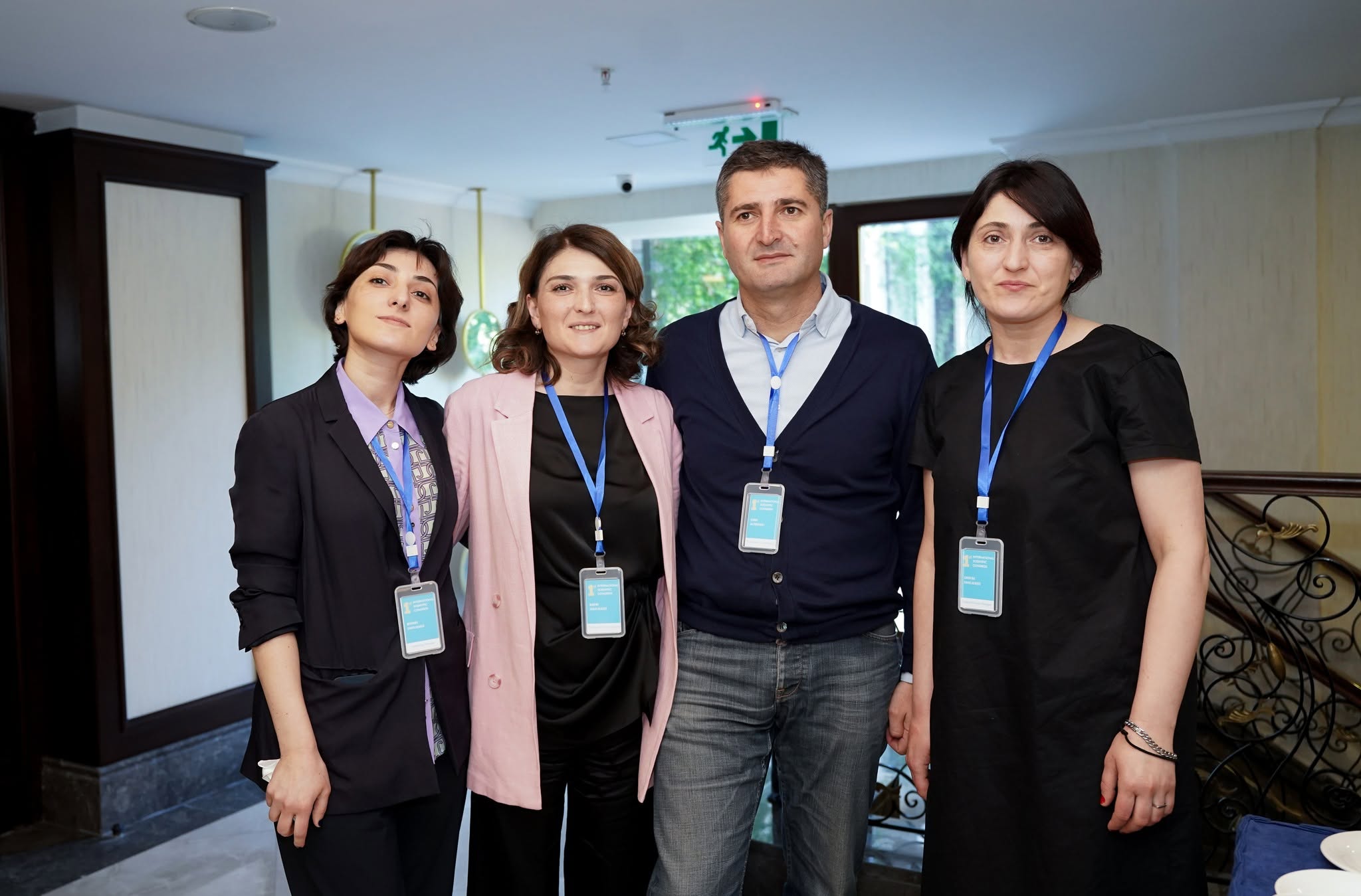 Founder Marine Shavlakadze with members of the congress organizing team